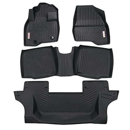 RILLEC Floor Mats for 2015-2019 Ford Explorer 7 Seats,All...