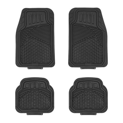 Amazon Basics Heavy Duty Car Floor Mat, PVC Faux Rubber,...