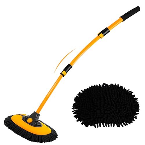 15°Curved Car Wash Brush with Long Handle 43