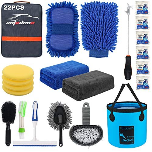 AUTODECO 22Pcs Car Wash Cleaning Tools Kit Car Detailing...