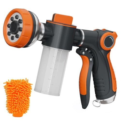 Hongmai Garden Hose Nozzle,8 Patterns Hose Sprayer High...