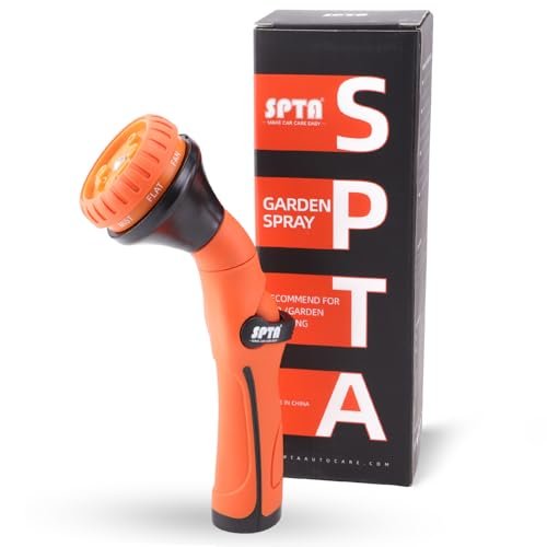 SPTA Hose Nozzle Heavy Duty, Metal Water Hose Sprayer for...