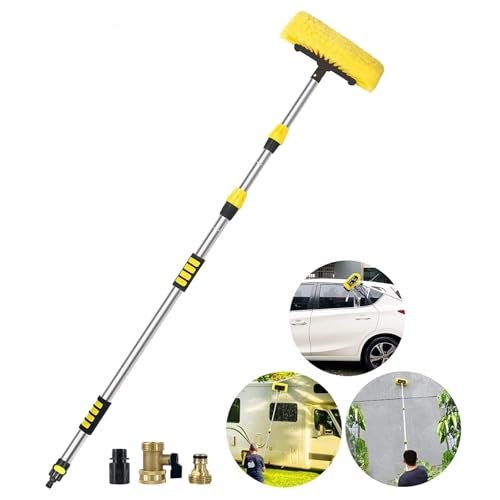 Buyplus 5-12 Foot (20 ft Reach) Car Wash Brush with...