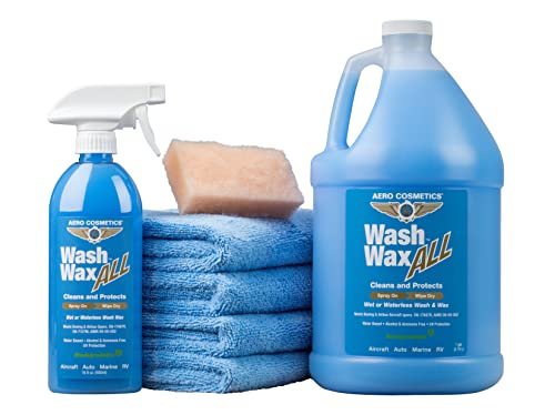Wet or Waterless Wash Wax Kit 144oz UV Protection....