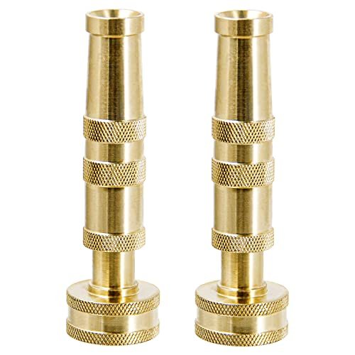 Twinkle Star Heavy-Duty Brass Adjustable Twist Hose Nozzle,...
