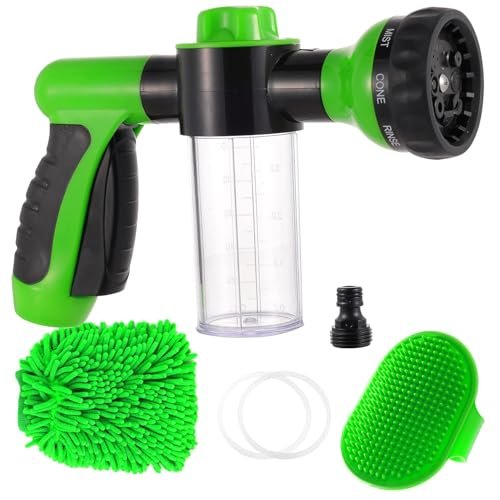 Kamirola High Pressure 8 in 1 Car Wash Brush Foam...