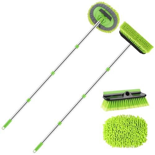 2 Pack Car Wash Brush with Long Handle, 62