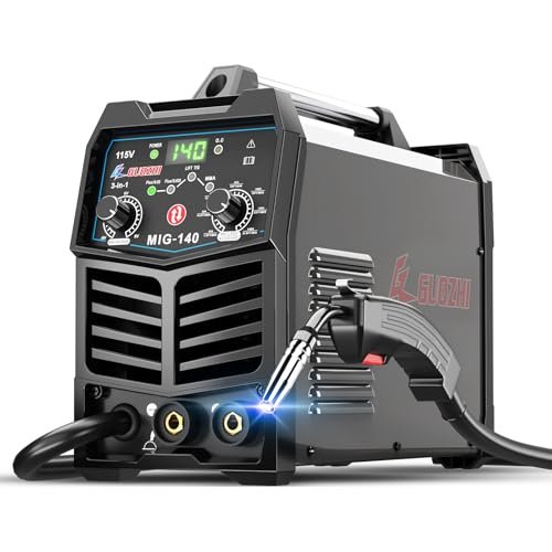 GZ GUOZHI 140A MIG Welder, 3 in 1 Welder FLUX...