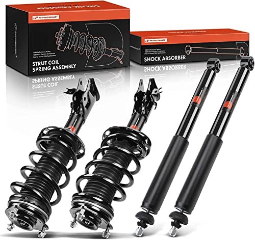 A-Premium Set (4) Front and Rear Complete Shock Absorber...