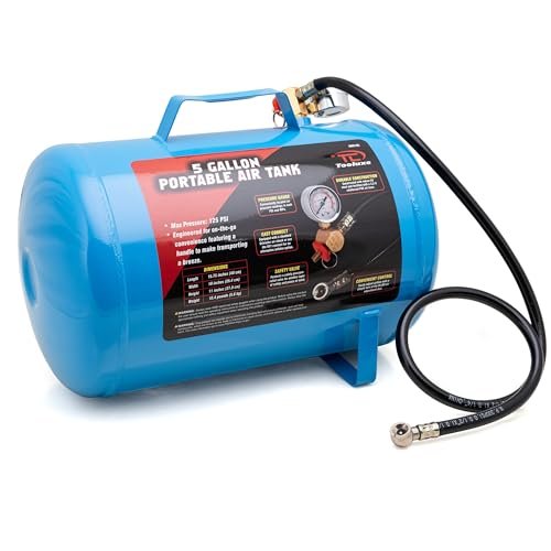 TOOLUXE 30010L 5 Gallon Air Tank, Portable Air Tank, 125...