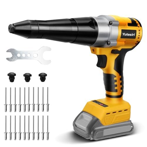 Yutesiri Cordless Rivet Gun Compatible with Dewalt 20V Max...