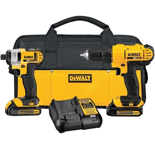 DEWALT 20V MAX Cordless Drill and Impact Driver, Power...