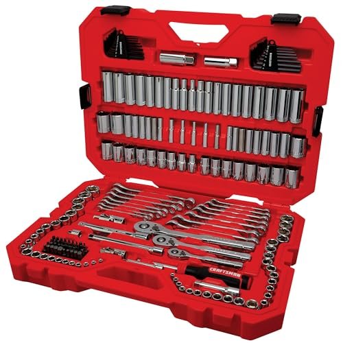 CRAFTSMAN Tool Set, 189 Piece Mechanics Tool Set, 1/4...