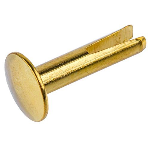 Brass Plated Steel Split Rivets - 3/4