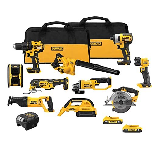DEWALT 20V MAX Power Tool Combo Kit, 10 Tool Cordless...