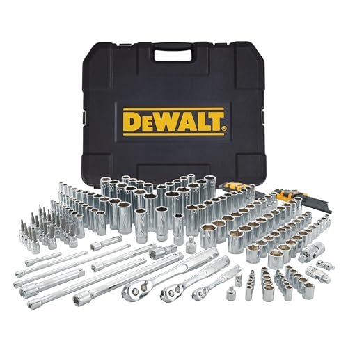 DEWALT Mechanics Tool Set, SAE and Metric Socket Wrench...