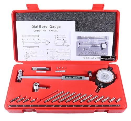 Accusize Industrial Tools Dial Bore Gauge Set, 1.4-6 inch...