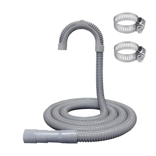 6ft Washing Machine Drain Hose,Corrugated Flexible Washer...