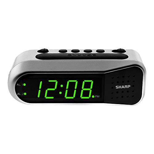 Sharp Digital Alarm Clock - Ascending Alarm Begins Faintly...