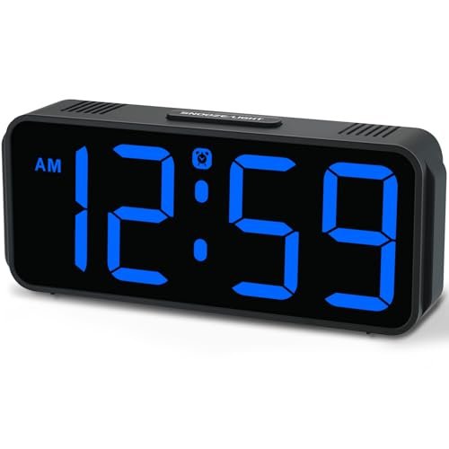 Peakeep Small Digital Alarm Clock Plug in for Bedrooms...