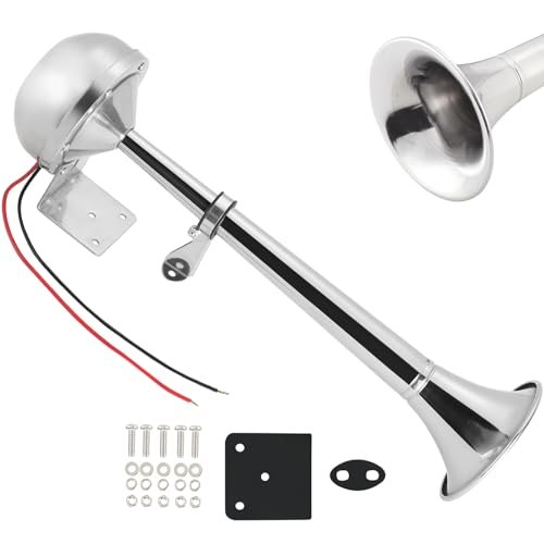 weyleity Boat Horn Waterproof Stainless Steel Single...