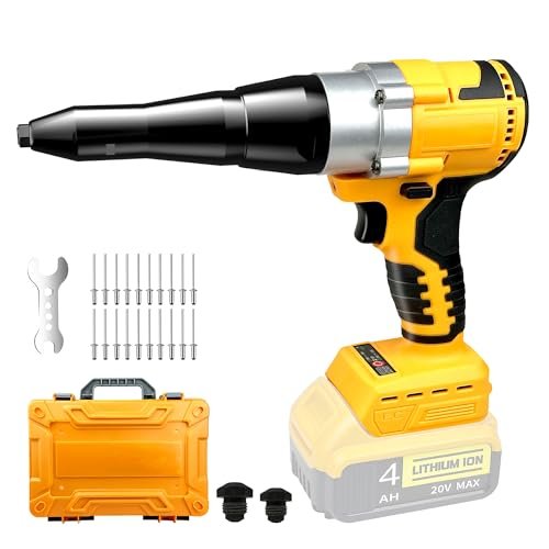 Funnywhale Cordless Rivet Gun Compatible with Dewalt 20V...