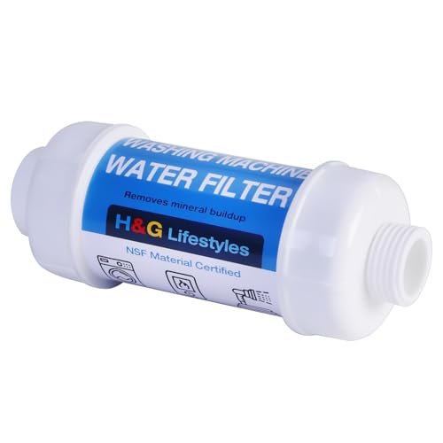 H&G Lifestyles Inline Water Filter for Washing Machine,...