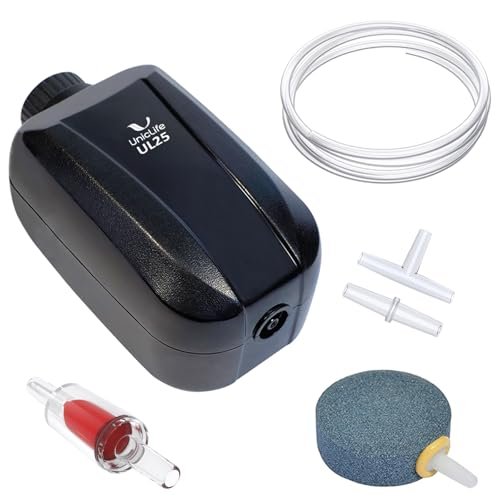 Uniclife UL Certified Adjustable Aquarium Air Pump, Quiet...