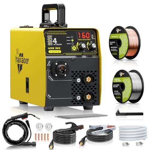 haxiaoer 160A MIG Welder, 110V Gas MIG Welder Machine,...