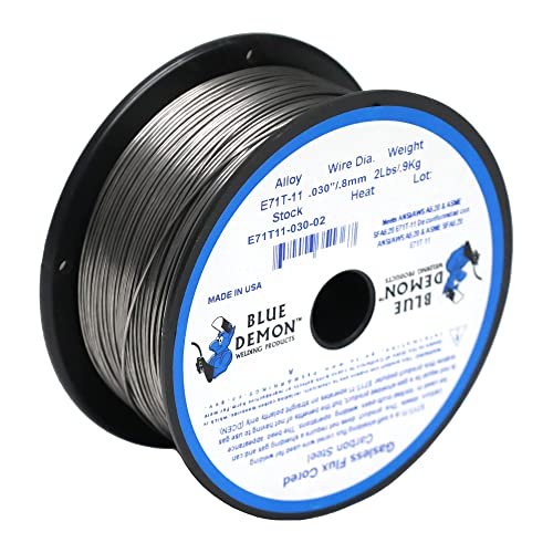 Blue Demon E71T-11 X .030 X 2LB Spool gasless flux...