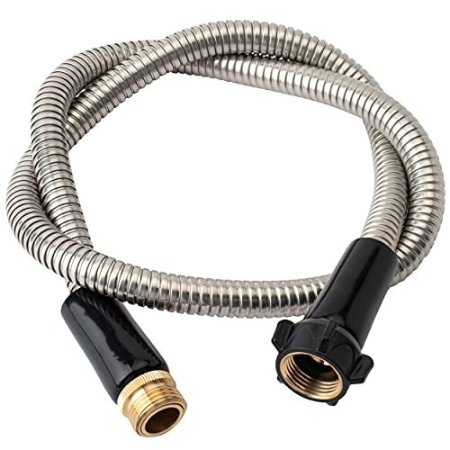 Yanwoo 304 Stainless Steel 6ft Garden Hose with Female to...