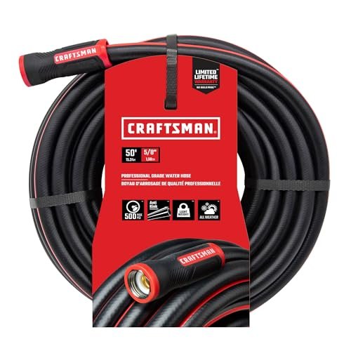 Craftsman Heavy Duty Professional Grade Garden Hose, 50...