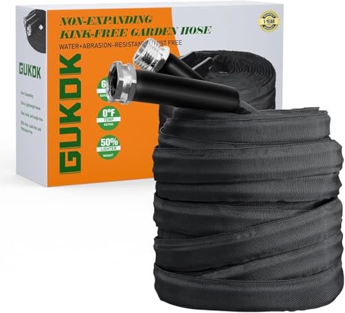 GUKOK Garden Hose, Lightweight, Ultra Flexible, Durable,...