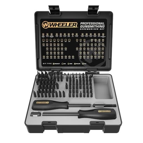 Wheeler 89 Piece Gunsmithing Screwdriver Set with Durable...