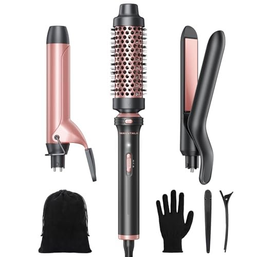 Wavytalk 3 in 1 Curling Wand Set, Multi Curl, Curling...