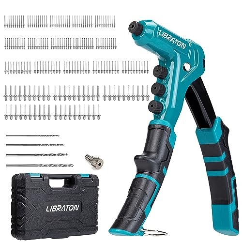 Libraton One-Handed Rivet Gun, Pop Rivet Gun Set,...