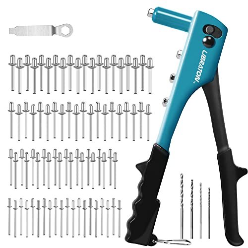 Rivet Gun, Rivet Gun Kit, Pop Rivet Gun, 80PCs Metal...