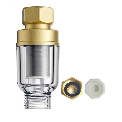 FA22 Brass Sediment Filter, 50 Micron, Reusable Sediment...