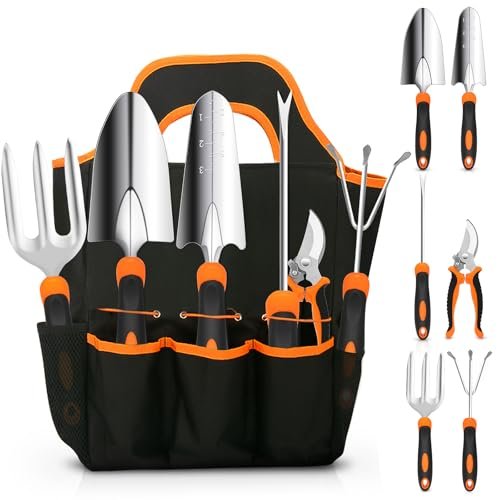 Gardening Tool Set, CHRYZTAL Stainless Steel Heavy Duty...
