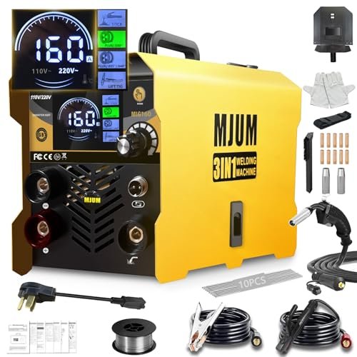 MIG Welder Portable Welding Machine: 160A 110V/220V Dual...