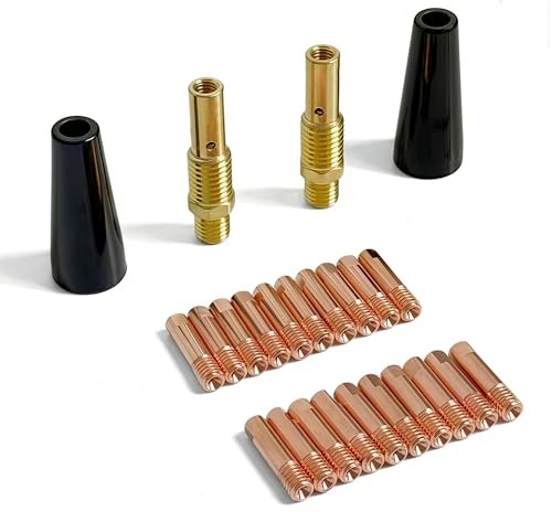 TimelyDu 24PCS Flux Core Gasless Nozzle Welding Kit Flux...