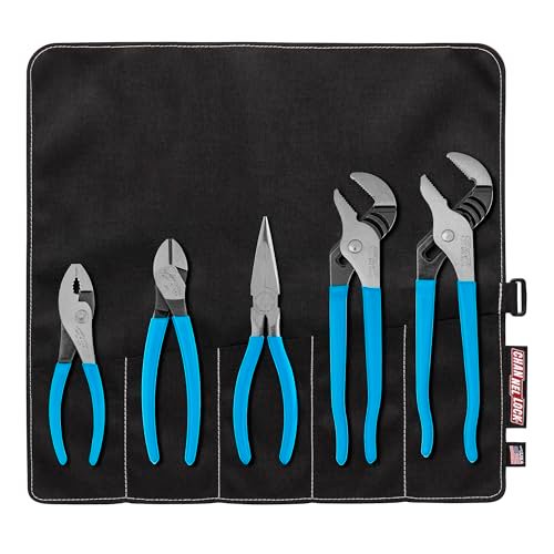 CHANNELLOCK TOOL ROLL-3 5pc Professional Pliers Set with...