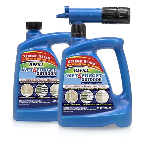 Wet & Forget Outdoor Stain Remover Multi-Surface Cleaner,...