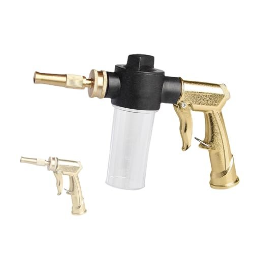 MOSIKEN Garden Hose Nozzle Sprayer with 3.5oz Plastic Soap...