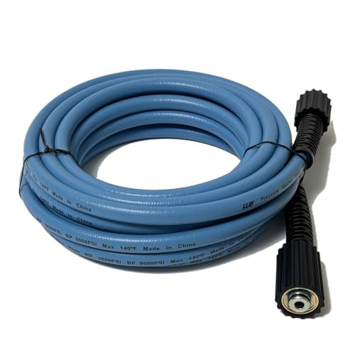 LULUW 25FT 1/4-inch High Pressure Washer Hose,3600PSI M22...