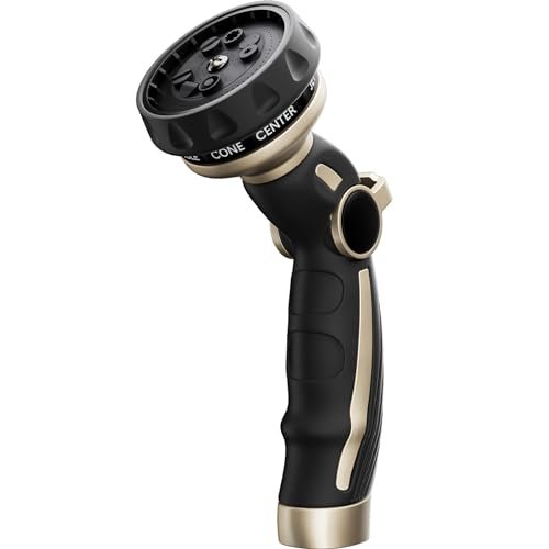 RESTMO Hose Nozzle Heavy Duty, Metal Water Hose Sprayer...