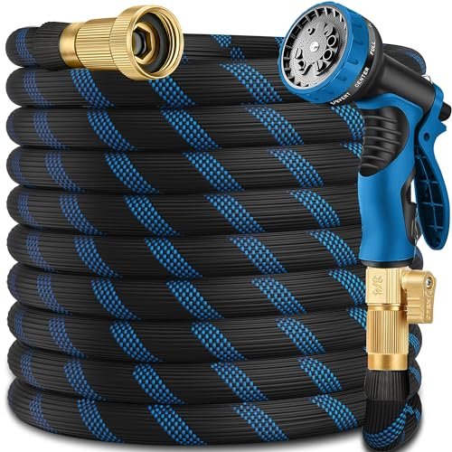 Garden Hose 50 ft -Heavy Duty Water Hoses -...