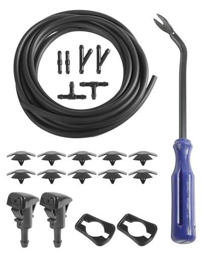 UBOG 22PCS Windshield Washer Hose Kit,13FT Washer Fluid...