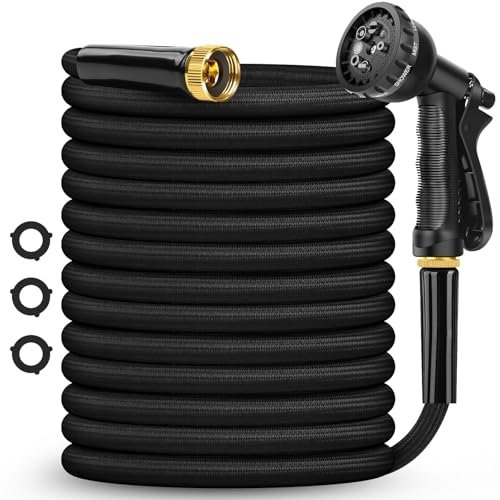 CXEZSIK Garden Hose Non-Expanding 100ft, Flexible Garden...