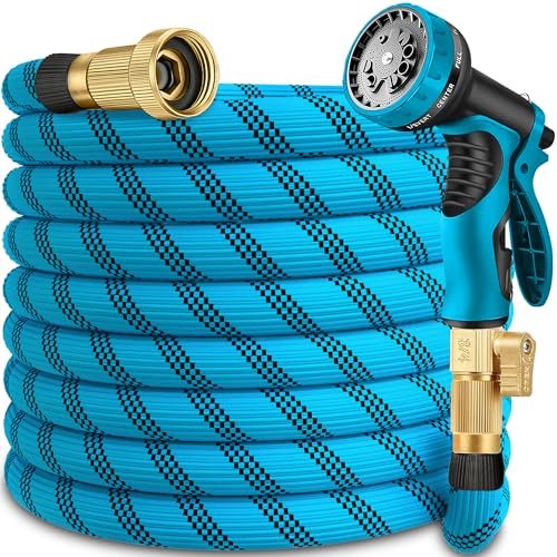 50 ft Garden Hose -Heavy Duty Water Hoses, Kink-free,...